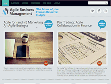 Tablet Screenshot of agilebusinessmanagement.org